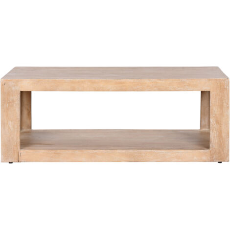 Mesa Centro Madera Maciza 120X58X45 Natural