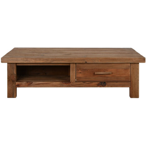 Mesa Centro Madera Reciclada Pino 130X90X38