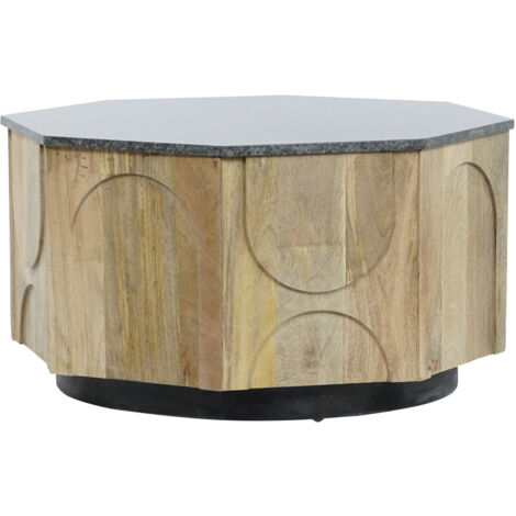 Mesa Centro Mango Marmol 80X80X45