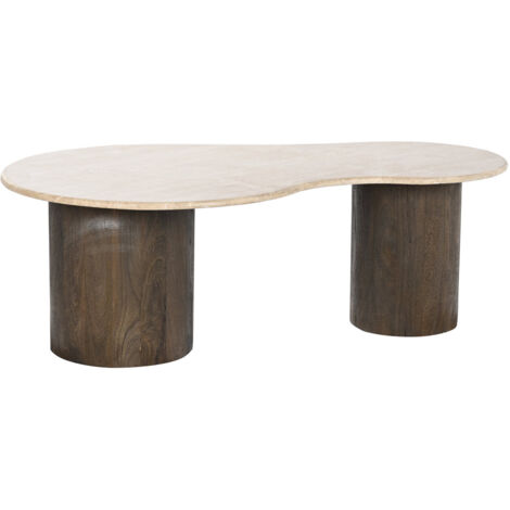 Mesa Centro Mango Piedra 120X70X53 Beige