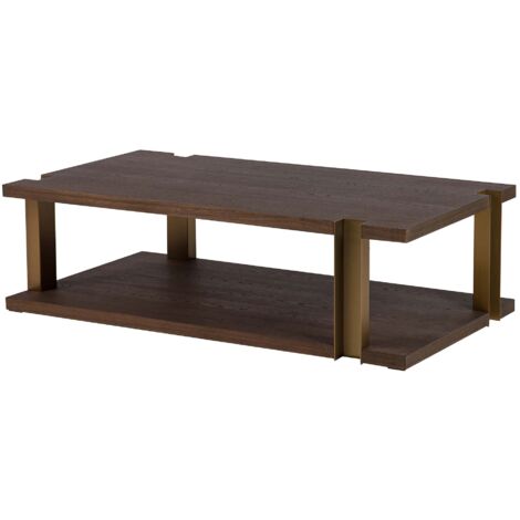 Mesa Centro Mdf Acero Inox. Noblesse 130X70X38 Cm