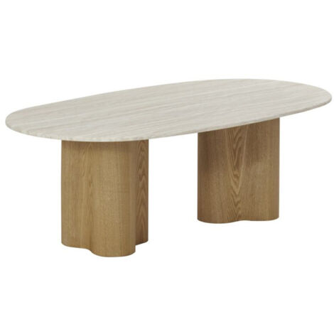 Mesa Centro Mdf Granito 130X70X45 Marron Claro