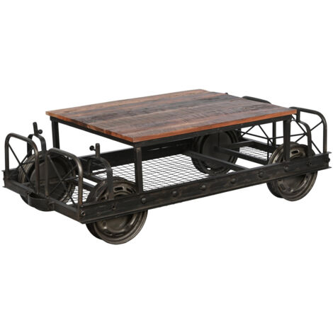 Mesa Centro Metal 147X48X76 Negro MB208382