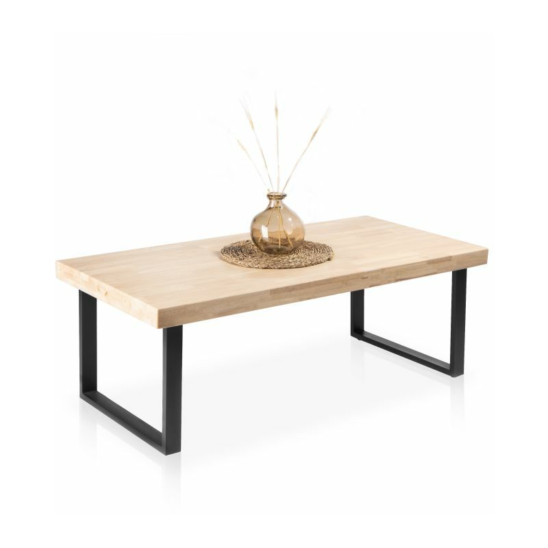 

Mesa de centro NaturalRoble salvaje-negro