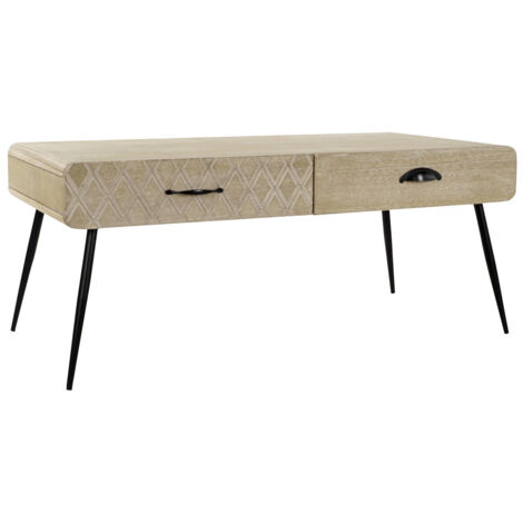 Mesa Centro Paulownia Mdf 100X52X72 Cajones MB176185