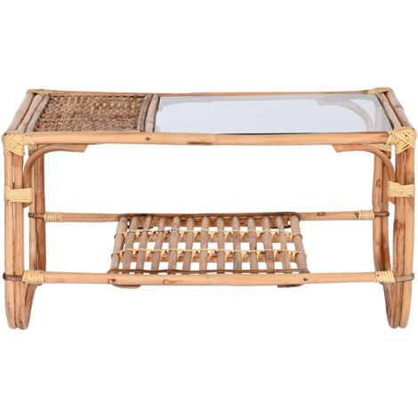Mesa Centro Ratan Bambu 76X46X40 Natural