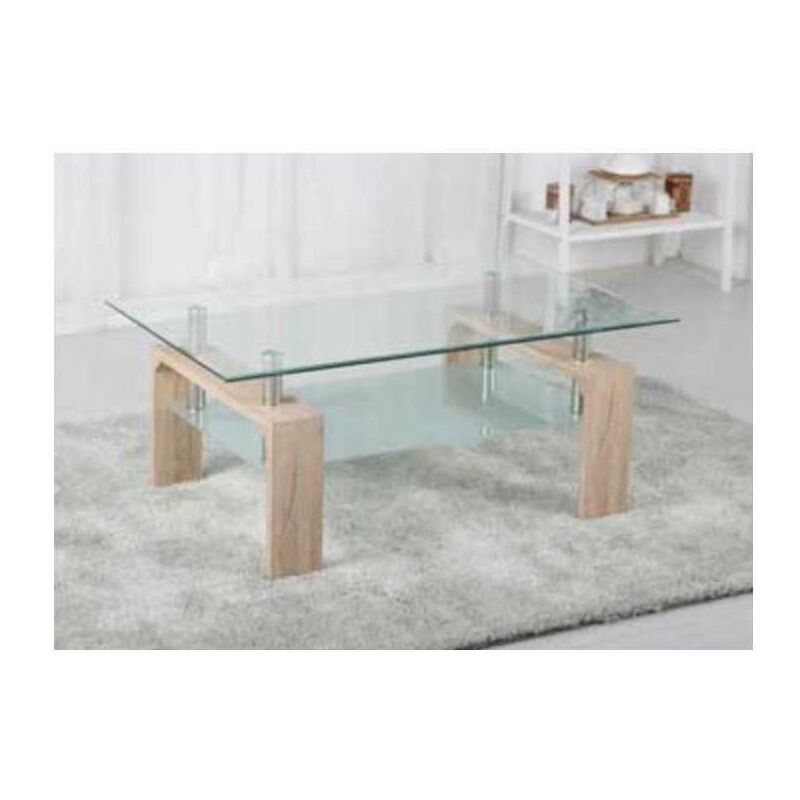 

Mbtic - Mesa centro rectangular Siara en acabado de varios colores 43 cm(alto)100 cm(ancho)60 cm(largo) Color CAMBRIAN