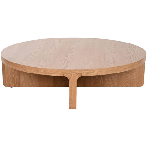 Mesa Centro Roble 121X121X31,5 Natural