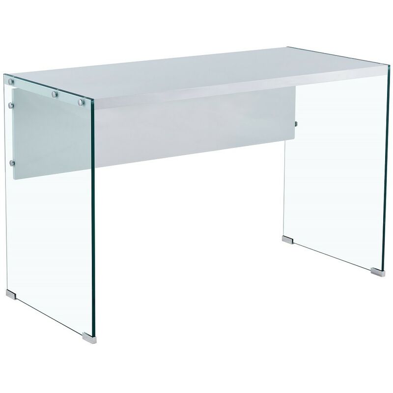 

Mesa CHIERI, cristal, lacada blanca, 120 x 56 cms