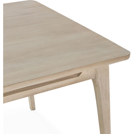 Mesa Comedor 180X90X76 Madera Blanco Velado