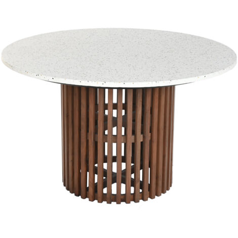 Mesa Comedor Acacia Terrazo 130X130X76