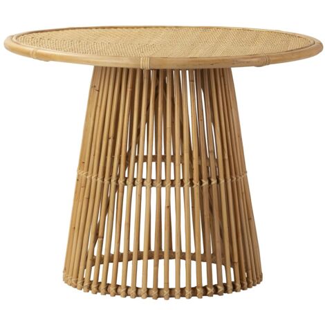 Mesa Comedor Bambu Natural 100X100X77 Cm