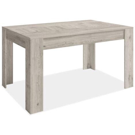 HM-ACTUALLY Mesa comedor Bass extensible acabado roble sahara, 77cm(alto) 140-200cm(ancho) 90cm(largo)