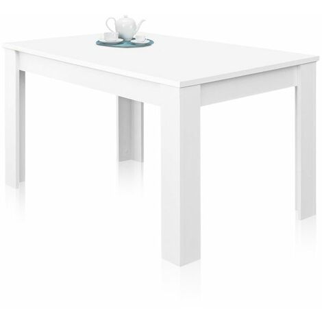 MESA COMEDOR EXTENSIBLE 90X140x190 CM BLANCO ARTIK