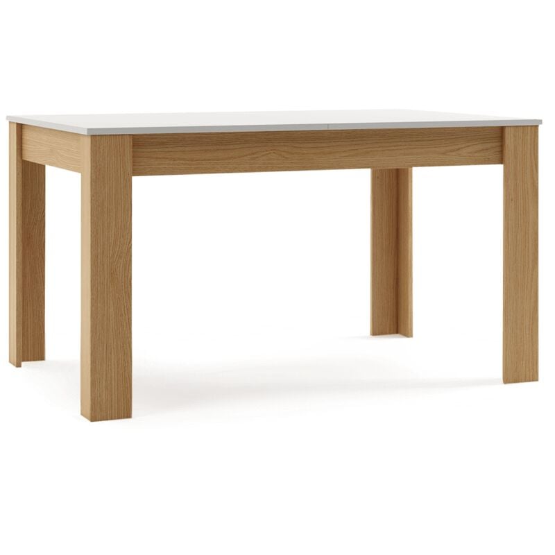 

Mesa de comedor extensible, mesa para salon o cocina, mueble sala de estar, mesa cocina extensible, mesa extensible con 2 alas, mesa rectangular en