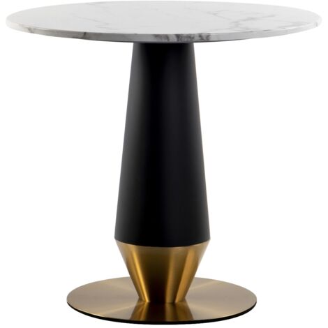 Mesa Comedor Inox / Marmol Brampton 80X80X75 Cm