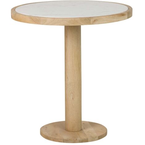 Mesa Comedor Madera Mango Marmol 70X70X75 Cm