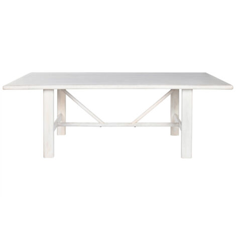 Mesa Comedor Mango 213,4X96,5X76,2 Blanco
