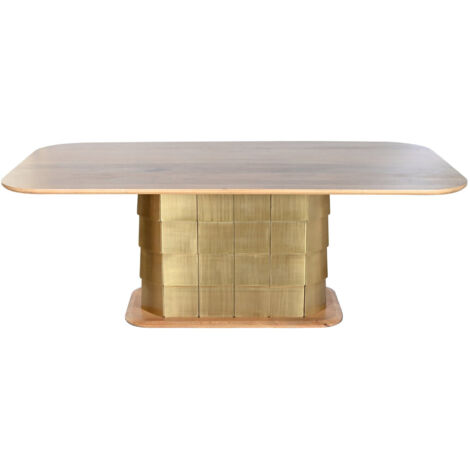 Mesa Comedor Mango Laton 210X110X76 Dorado