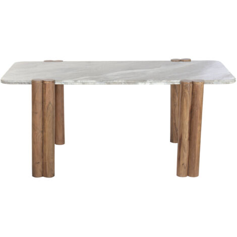 Mesa Comedor Mango Marmol 180X100X76 Marron