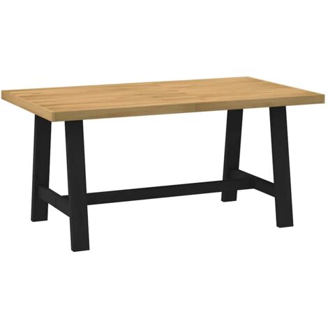 Mesa comedor NOAIN patas forma A madera maciza pino 160x90x75cm