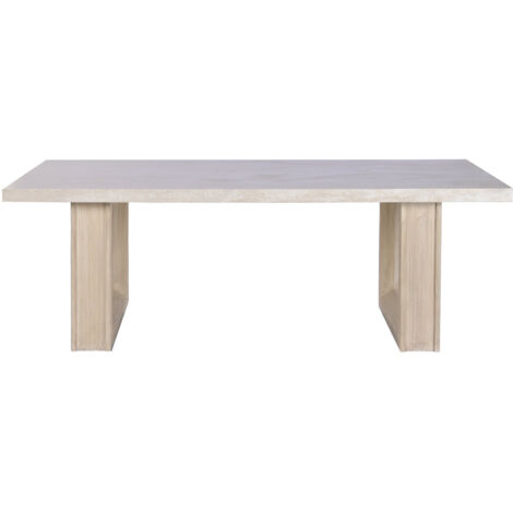 Mesa Comedor Olmo Marmol Travertino 220X100X76