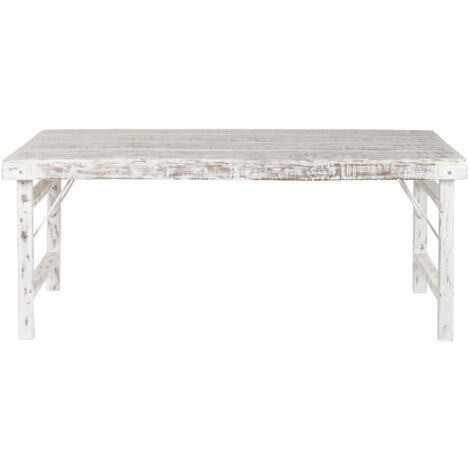 Mesa Comedor Plegable Madera Reciclada 180X90X76 P