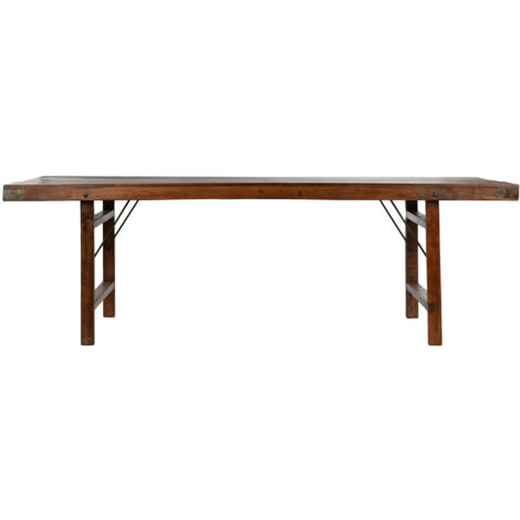 Mesa Comedor Plegable Madera Reciclada 240X90X79