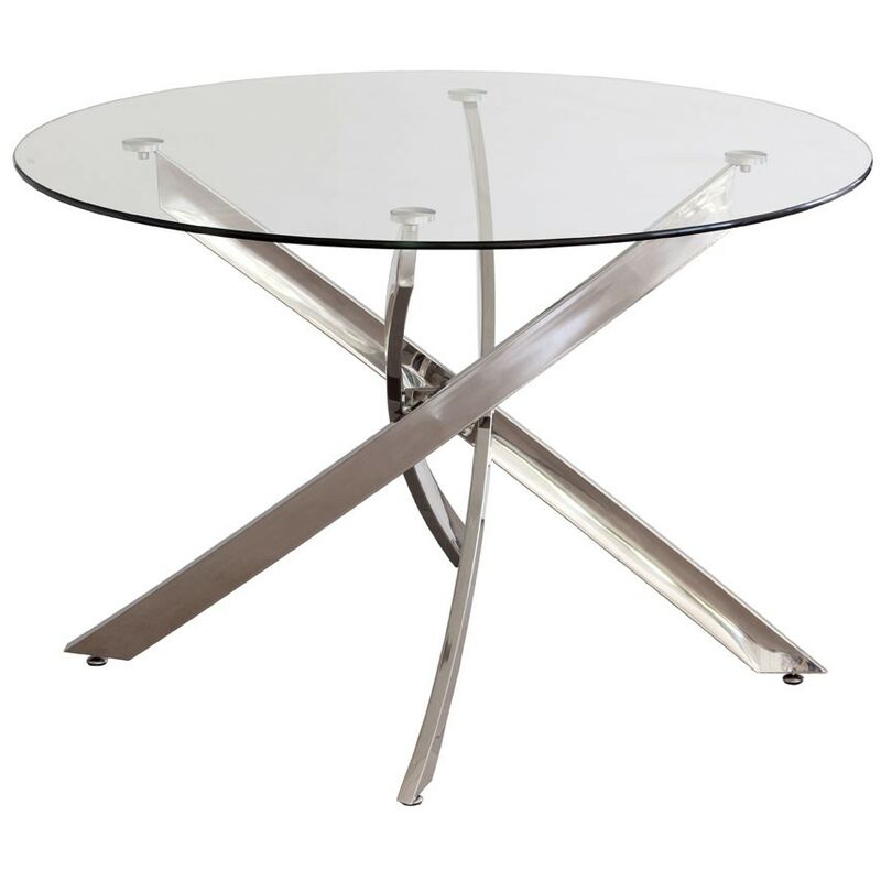 

Mesa comedor redonda cristal Delia