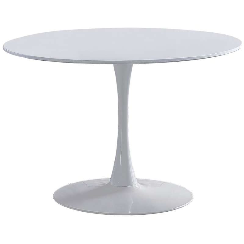 

Mesa comedor redonda Gina en acabado lacado blanco o negro 75 cm(alto)110 cm(ancho) Color BLANCO