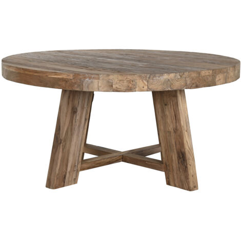 Mesa Comedor Teca Reciclada 160X160X78 Redonda