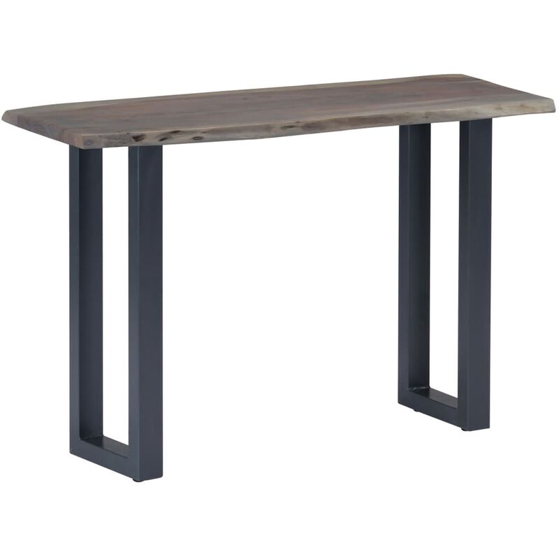 

Mesa Consola 115x35x76 cm Madera Maciza de Acacia y Hierro Gris - Gris - Vidaxl