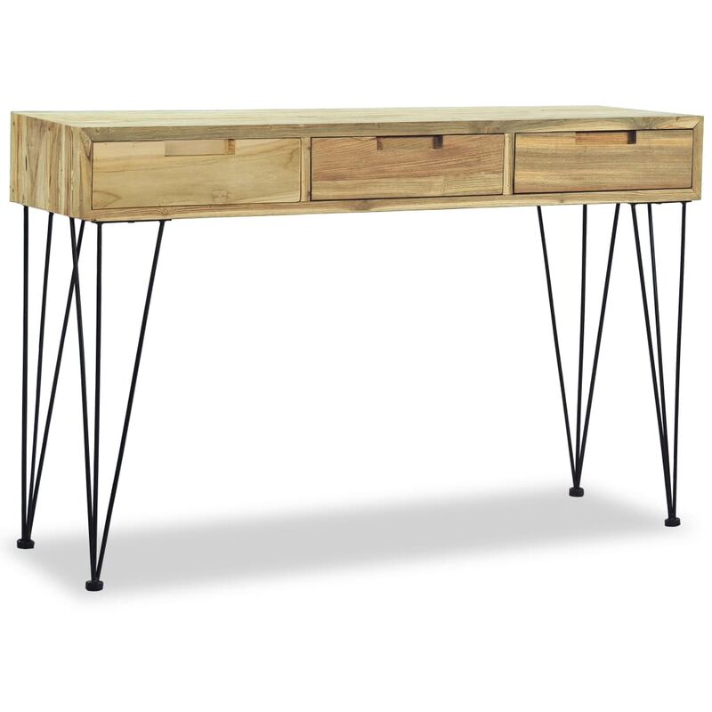 

Youthup - Mesa consola 120x35x76 cm madera de teca maciza - Marrón