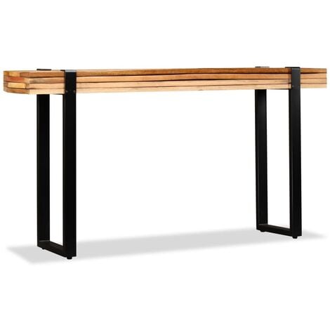 Mesa consola ajustable madera maciza reciclada vidaXL