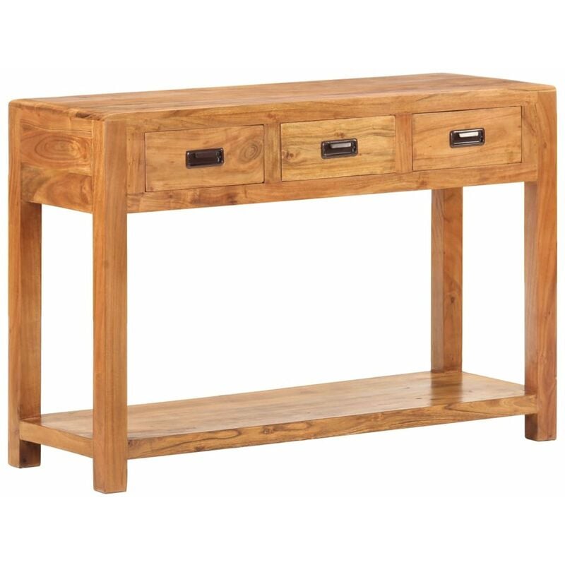 

Mesa consola de acacia maciza acabado de Sheesham 110x40x76 cm