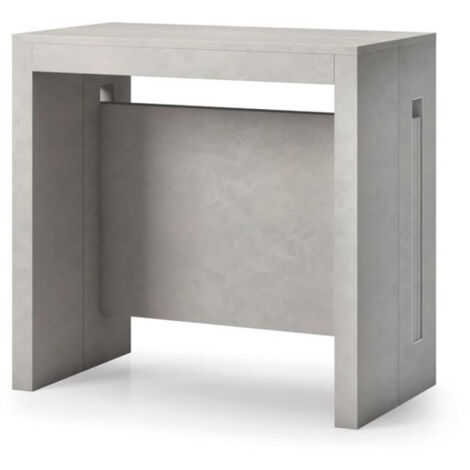 Mesa consola de hormigón transformable