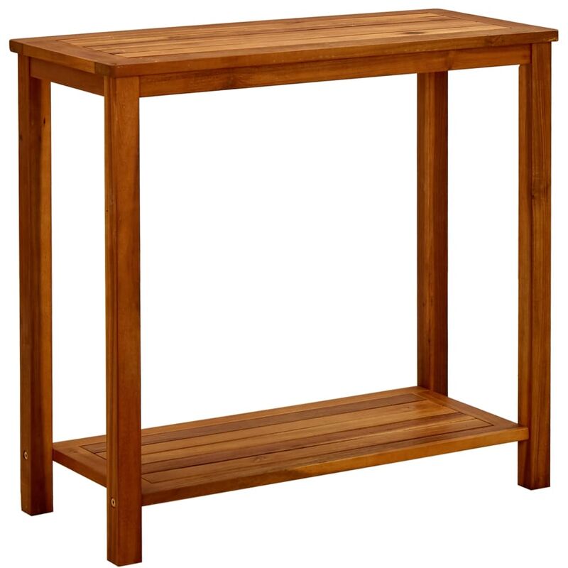 

Mesa consola de jardín madera maciza de acacia 80x35x75 cm