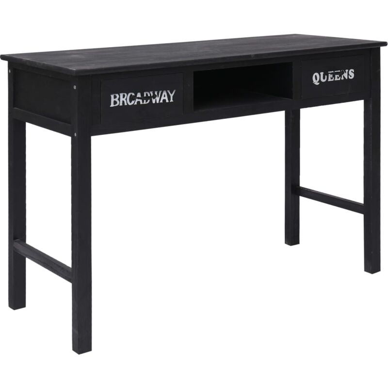 

Mesa Consola de Madera 110x45x76 cm Negra - Negro - Vidaxl