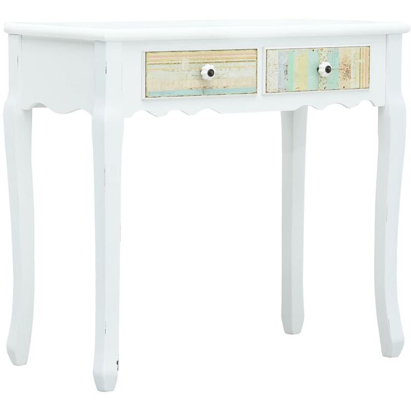 

Mesa consola de madera blanca 80x40x74 cm