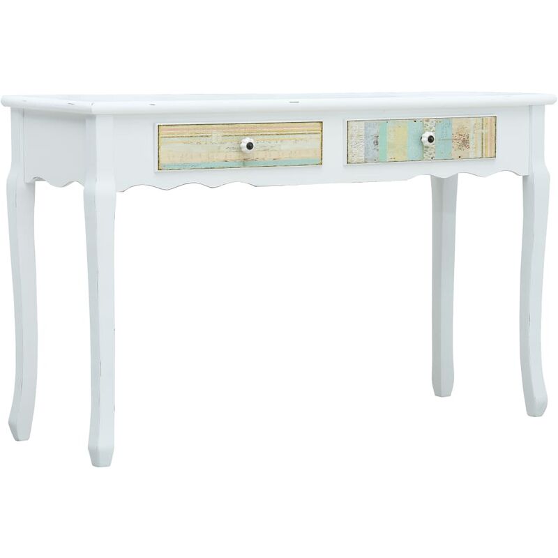 

Madera Mesa Consola Blanca 120x40x74,5 cm - Blanco - Vidaxl
