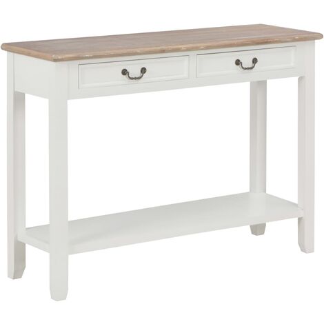 Mesa Consola de Madera 110x35x80cm Mobiliario Adorno Hogar Multicolor