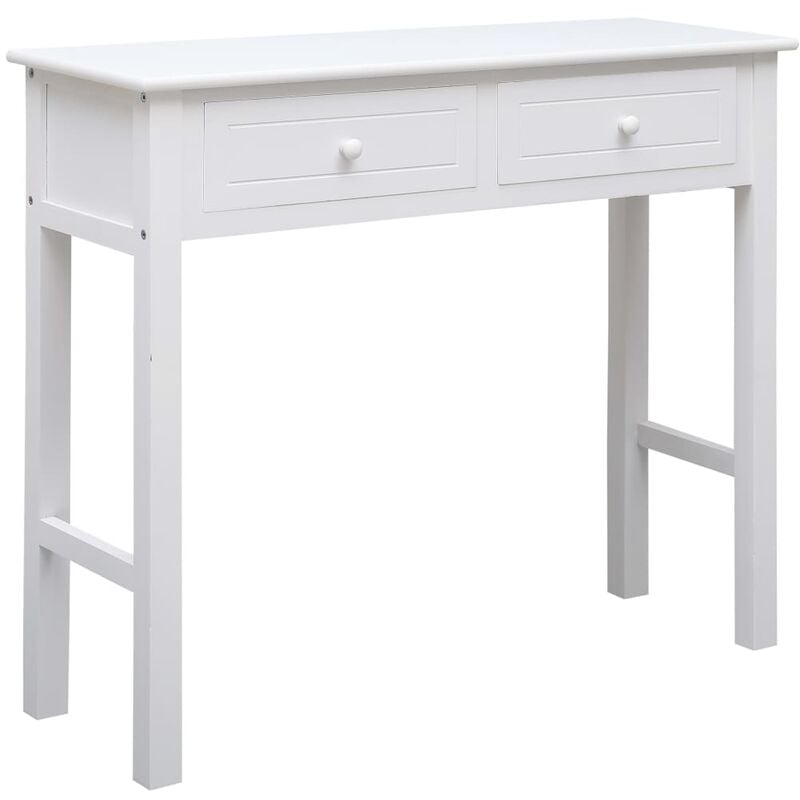 

Mesa consola de madera blanco 90x30x77 cm