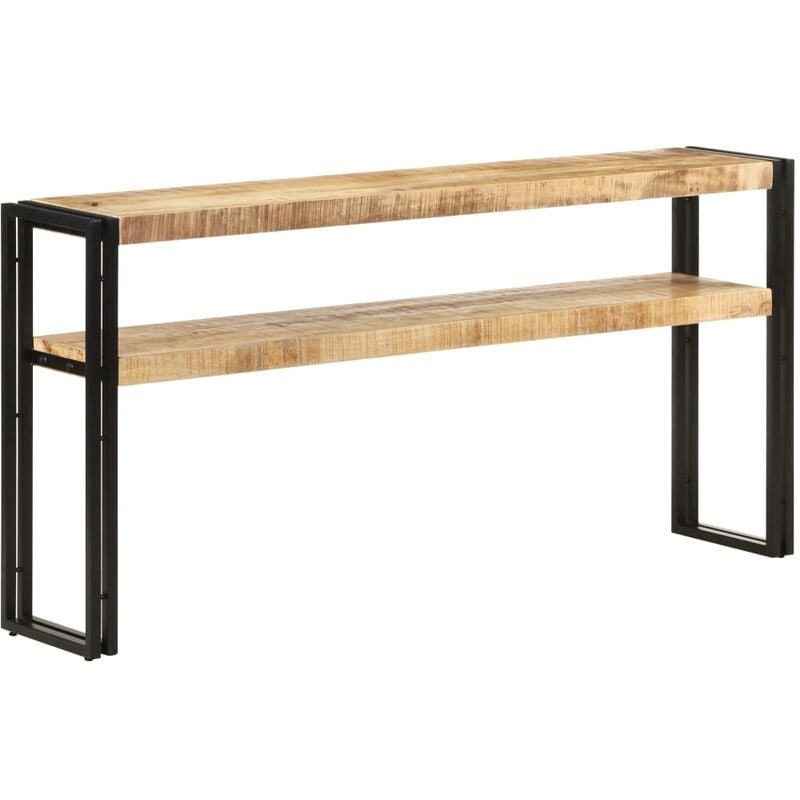 

Mesa consola de madera de mango rugosa 150x30x75 cm