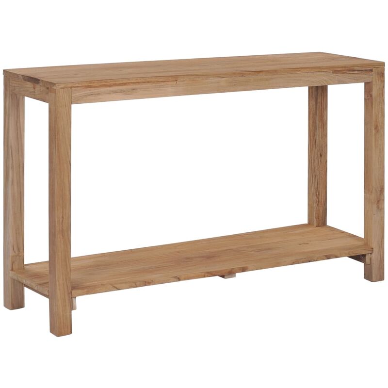

Mesa consola de madera de teca maciza 120x35x75 cm