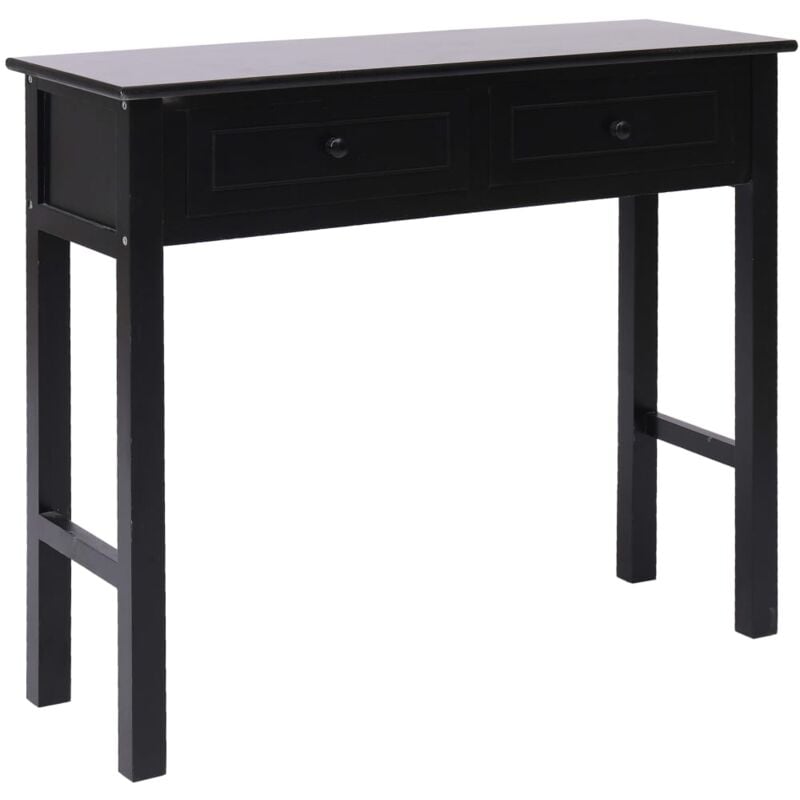 

Mesa Consola de Madera 90x30x77 cm Negro y Blanco - Negro - Vidaxl