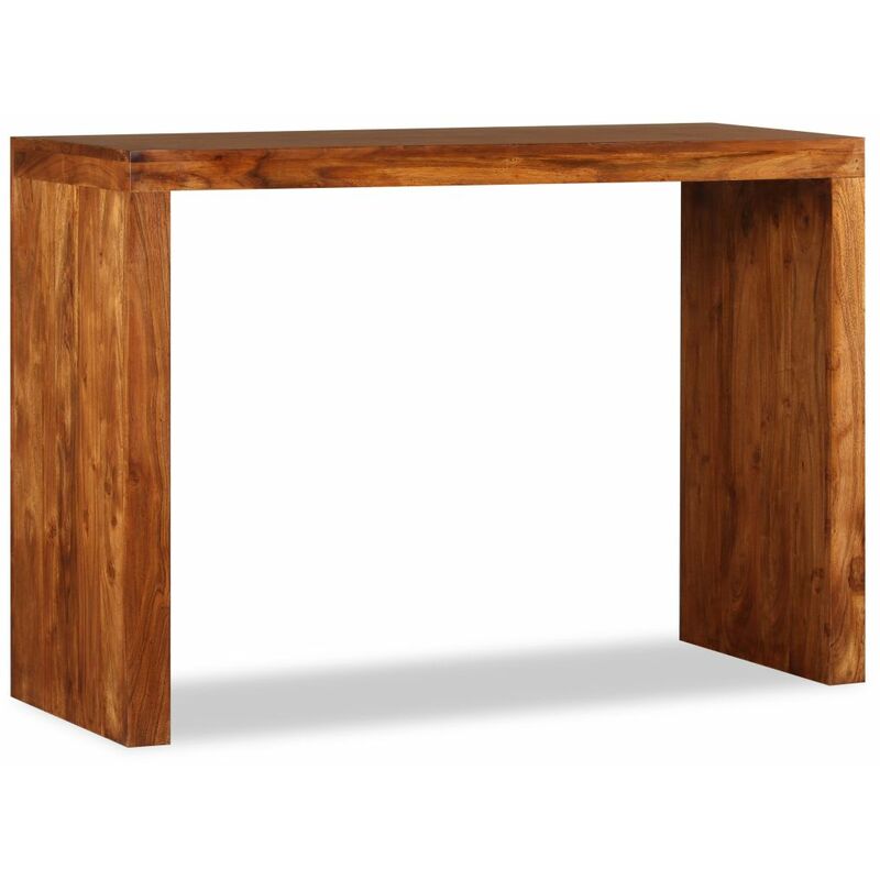 

Mesa consola de madera maciza acabado de sheesham 110x40x76 cm