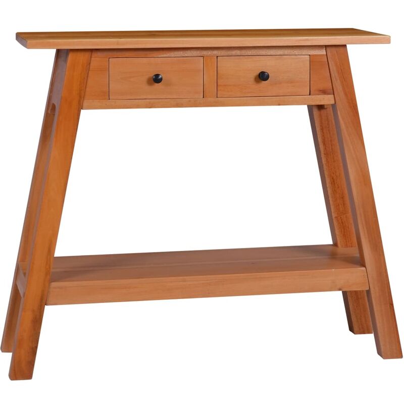 

Mesa consola de madera maciza caoba 90x30x75 cm