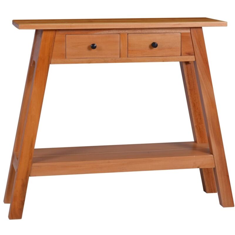 

Madera Maciza de Caoba Mesa Consola 90x30x75 cm Marrón - Marrón - Vidaxl