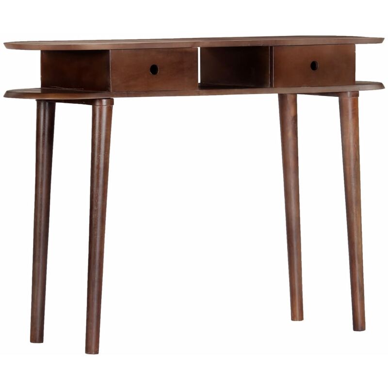 

Mesa consola de madera maciza de acacia 110x35x76 cm