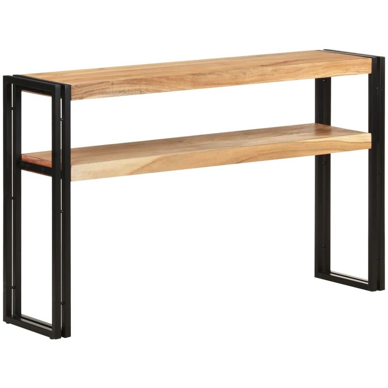 

Mesa consola de madera maciza de acacia 120x30x75 cm